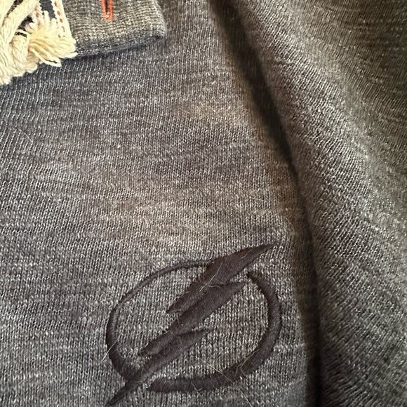 NEW Salute Levelwear NHL Tampa Bay Lightning Long Sleeve Polo Grey XXL Hockey - Picture 9 of 12